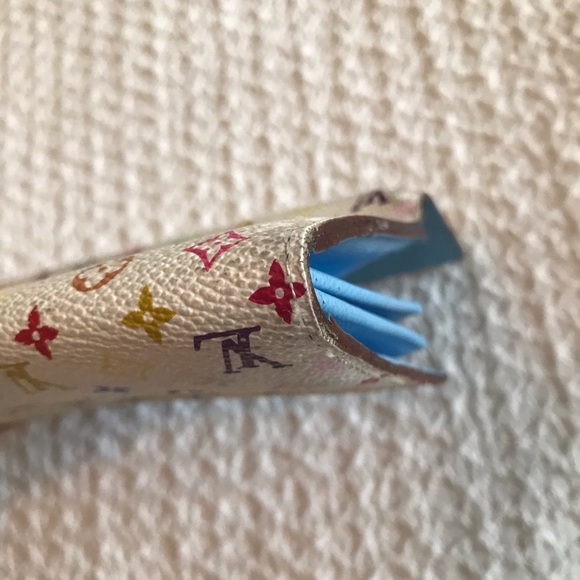 Authentic Louis Vuitton Sarah wallet long multicolore white Tresor Portefeiull - Picture 9 of 16